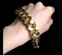 solid gold cuban link bracelet video