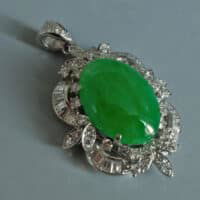 Platinum Vintage Jade Pendant Chinese
