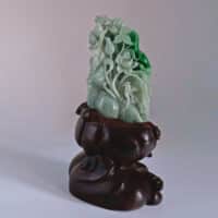 Green Jade Carving, chinese jade carvings for sale, jade duck carving, auction jade stone, small jade sculpture, buy jade carvings, old jade carvings, jade carving art, Gem Gardener