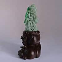 Green Jade Carving, chinese jade carvings for sale, jade duck carving, auction jade stone, small jade sculpture, buy jade carvings, old jade carvings, jade carving art, Gem Gardener