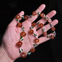 red jade necklace, red jade fine jewelry, Natural Jadeite Jade Necklace, jade necklace singapore, jade jewelry singapore, Gem Gardener