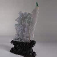 lavender jade carving, lavender jadeite jade, chinese jade auction, jade carvings value, auspicious carvings, antique jade carvings for sale, antique chinese carvings, Gem Gardener