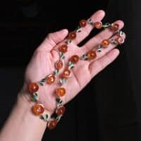 red jade necklace, red jade fine jewelry, Natural Jadeite Jade Necklace, jade necklace singapore, jade jewelry singapore, Gem Gardener