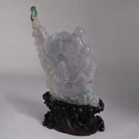 lavender jade carving, lavender jadeite jade, chinese jade auction, jade carvings value, auspicious carvings, antique jade carvings for sale, antique chinese carvings, Gem Gardener