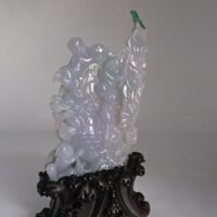 lavender jade carving, lavender jadeite jade, chinese jade auction, jade carvings value, auspicious carvings, antique jade carvings for sale, antique chinese carvings, Gem Gardener