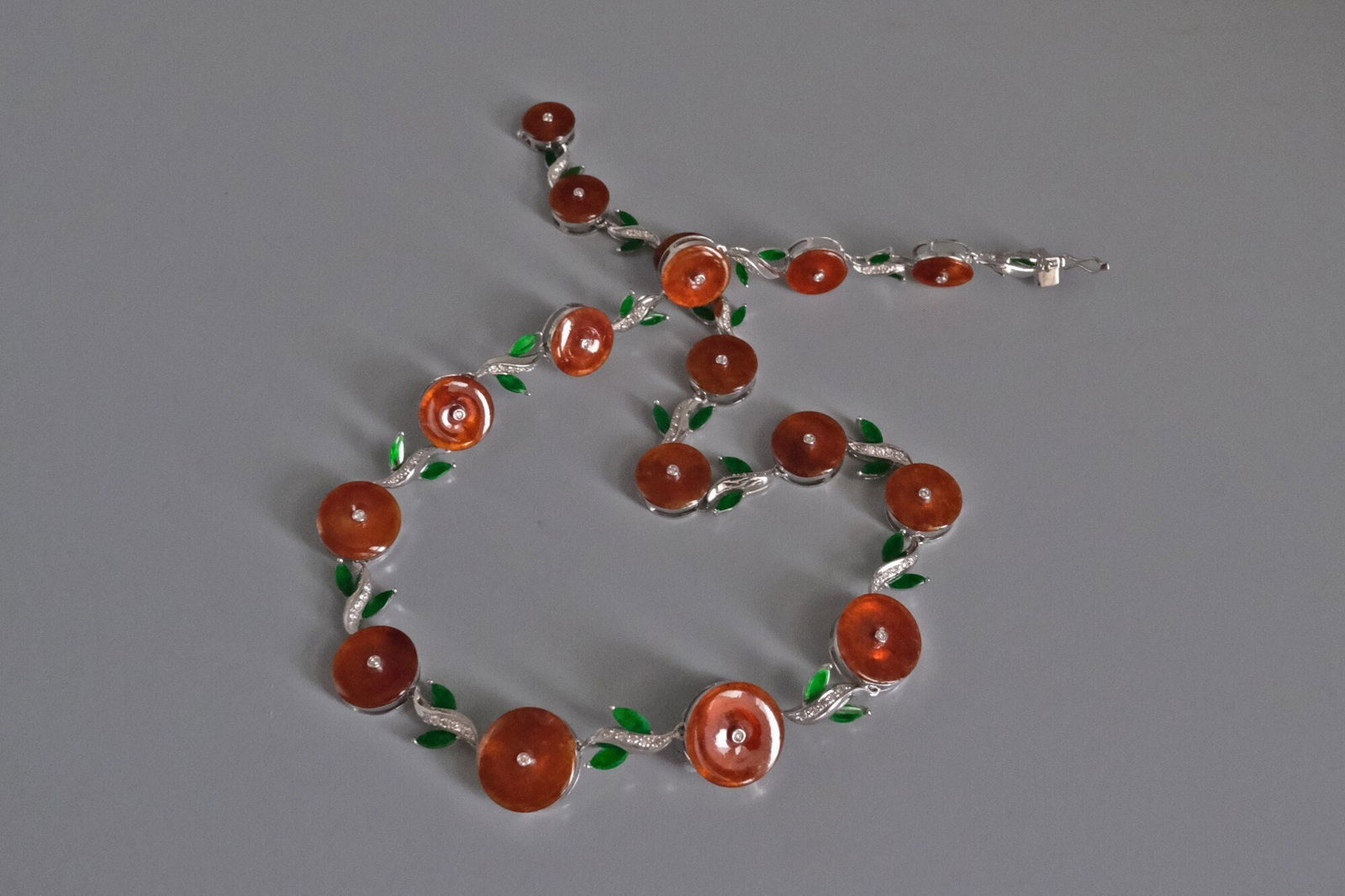 red jade necklace, red jade fine jewelry, Natural Jadeite Jade Necklace, jade necklace singapore, jade jewelry singapore, Gem Gardener