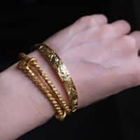 chinese 24k gold bangle, Antique Gold Bangle, antique 24k gold jewelry, antique gold bangles with price, 24k gold cuff bracelet, Gem Gardener