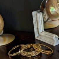 chinese 24k gold bangle, Antique Gold Bangle, antique 24k gold jewelry, antique gold bangles with price, 24k gold cuff bracelet, Gem Gardener