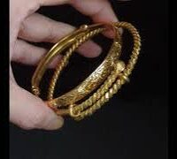 chinese 24k gold bangle, Antique Gold Bangle, antique 24k gold jewelry, antique gold bangles with price, 24k gold cuff bracelet, Gem Gardener
