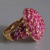 burmese antique ruby ring, antique ruby rings for sale, ruby ring singapore, antique ruby cluster ring, vintage ruby ring, ruby jewellery singapore, Gem Gardener