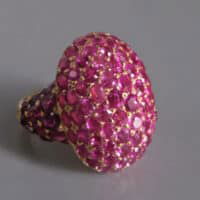 burmese antique ruby ring, antique ruby rings for sale, ruby ring singapore, antique ruby cluster ring, vintage ruby ring, ruby jewellery singapore, Gem Gardener
