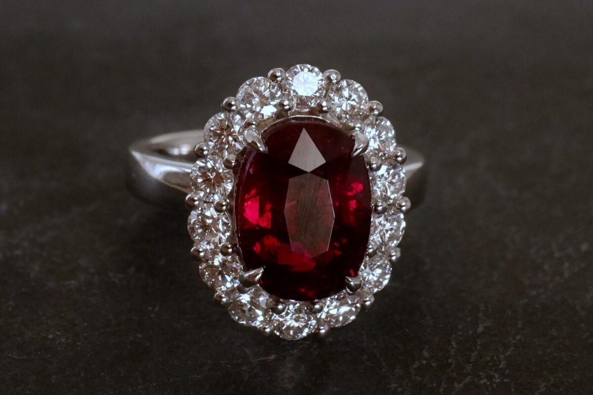 5 Carat Ruby Ring, unheated mozambique ruby ring, african ruby ring, unheated ruby ring, unheated ruby ring, ruby engagement rings singapore, Gem Gardener