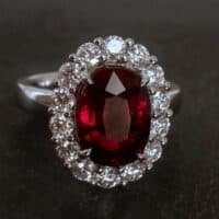 5 Carat Ruby Ring, unheated mozambique ruby ring, african ruby ring, unheated ruby ring, unheated ruby ring, ruby engagement rings singapore, Gem Gardener