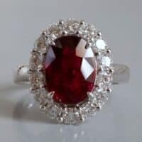 5 Carat Ruby Ring, unheated mozambique ruby ring, african ruby ring, unheated ruby ring, unheated ruby ring, ruby engagement rings singapore, Gem Gardener
