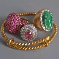 burmese antique ruby ring, antique ruby rings for sale, ruby ring singapore, antique ruby cluster ring, vintage ruby ring, ruby jewellery singapore, Gem Gardener