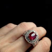 Blood Red Ruby Ring White Gold, unheated ruby ring white gold, natural ruby ring white gold, ruby ring mens for sale, buy online ruby gold ring, mens ruby ring gold, ruby ring singapore