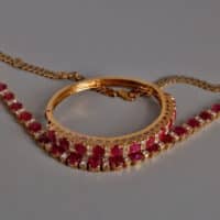 Natural Unheated Untreated Burma Ruby, natural ruby necklace gold, ruby unheated jewelry