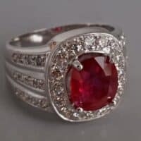 Blood Red Ruby Ring White Gold, unheated ruby ring white gold, natural ruby ring white gold, ruby ring mens for sale, buy online ruby gold ring, mens ruby ring gold, ruby ring singapore