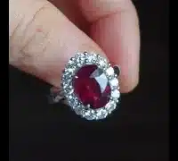 5 Carat Ruby Ring, unheated mozambique ruby ring, african ruby ring, unheated ruby ring, unheated ruby ring, ruby engagement rings singapore, Gem Gardener