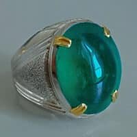 large emerald stone ring, emerald stone cabochon ring, large emerald stone ring, big colombian emerald ring, emerald cabochon stone price, buy colombian emerald, rare gemstones for sale, Gem Gardener