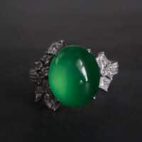 rare green jade, auction green jade ring, jade ring auction, jadeite jade rings for sale, jade ring singapore, jade engagement ring singapore, Gem Gardener