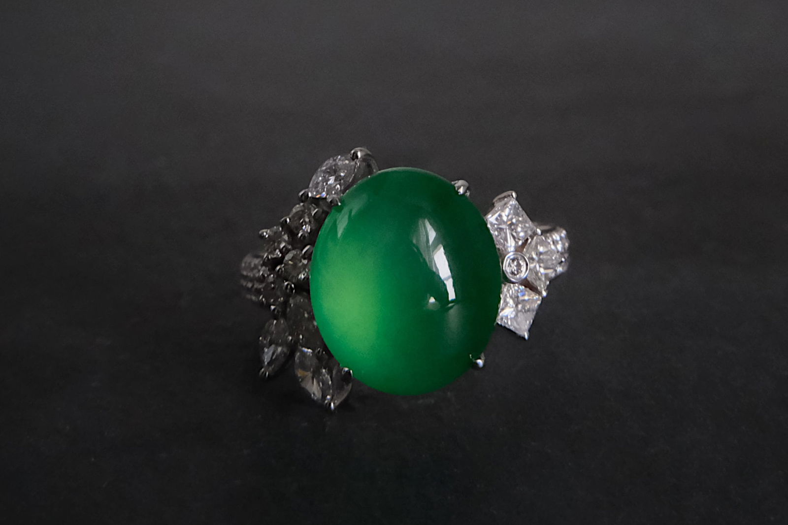 rare green jade, auction green jade ring, jade ring auction, jadeite jade rings for sale, jade ring singapore, jade engagement ring singapore, Gem Gardener
