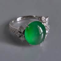 rare green jade, auction green jade ring, jade ring auction, jadeite jade rings for sale, jade ring singapore, jade engagement ring singapore, Gem Gardener