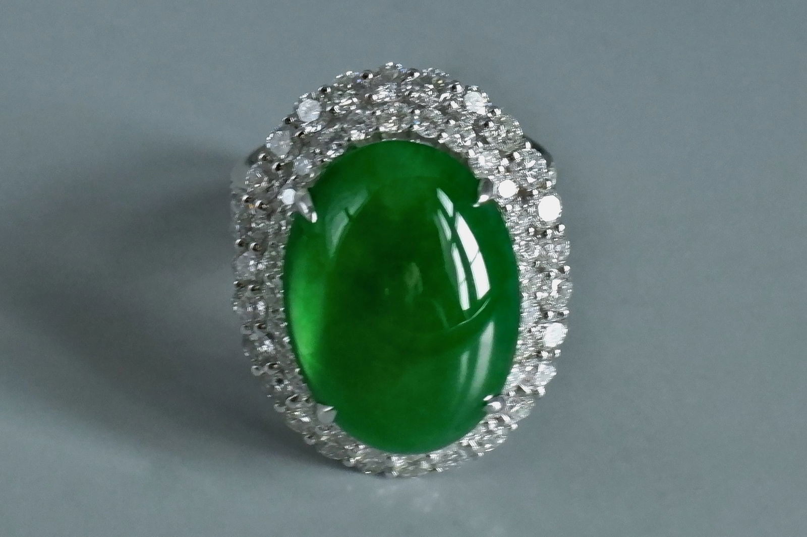 Imperial Green Jadeite Ring, imperial green jade price, imperial green jade ring for sale, jade ring singapore, fine jadeite jewelry, jadeite ring auction, Gem Gardener