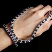 sapphire necklace and bracelet set, Burmese Sapphire Necklace, unheated sapphire necklace, natural blue sapphire necklace set, unheated sapphires singapore, blue sapphire singapore, Gem Gardener