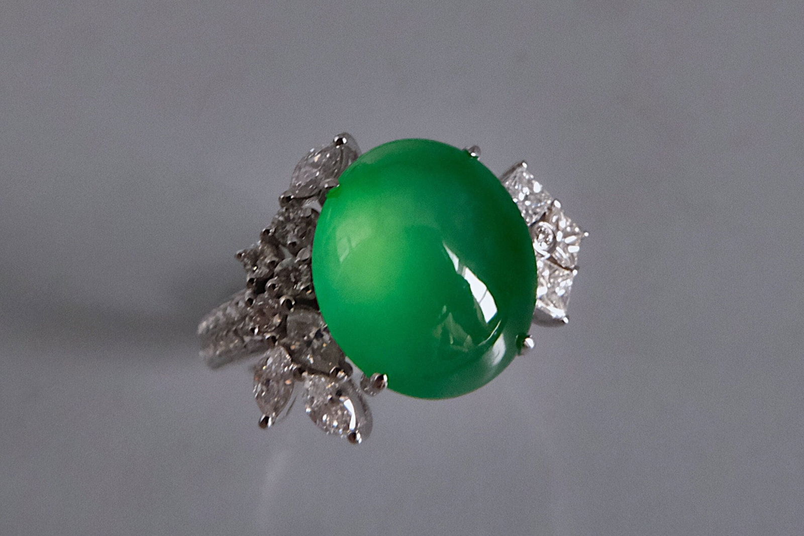 rare green jade, auction green jade ring, jade ring auction, jadeite jade rings for sale, jade ring singapore, jade engagement ring singapore, Gem Gardener