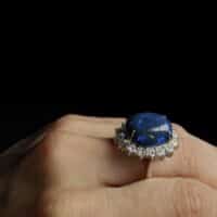 Big Black Opal Ring, black opal ring for sale, australian black opal engagement ring, dark blue opal ring, opal ring singapore, black blue opal engagement ring, large opal ring with diamonds, black opal fine jewelry, Gem Gardener