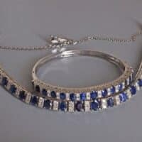 sapphire necklace and bracelet set, Burmese Sapphire Necklace, unheated sapphire necklace, natural blue sapphire necklace set, unheated sapphires singapore, blue sapphire singapore, Gem Gardener