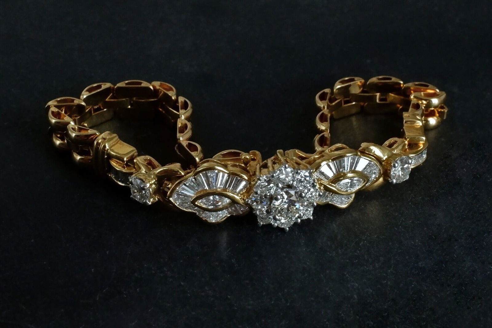 vintage diamond bracelet, straits chinese gold jewellery, peranakan bracelet, vintage peranakan jewellery, antique peranakan jewellery, diamond bracelet singapore, Gem Gardener
