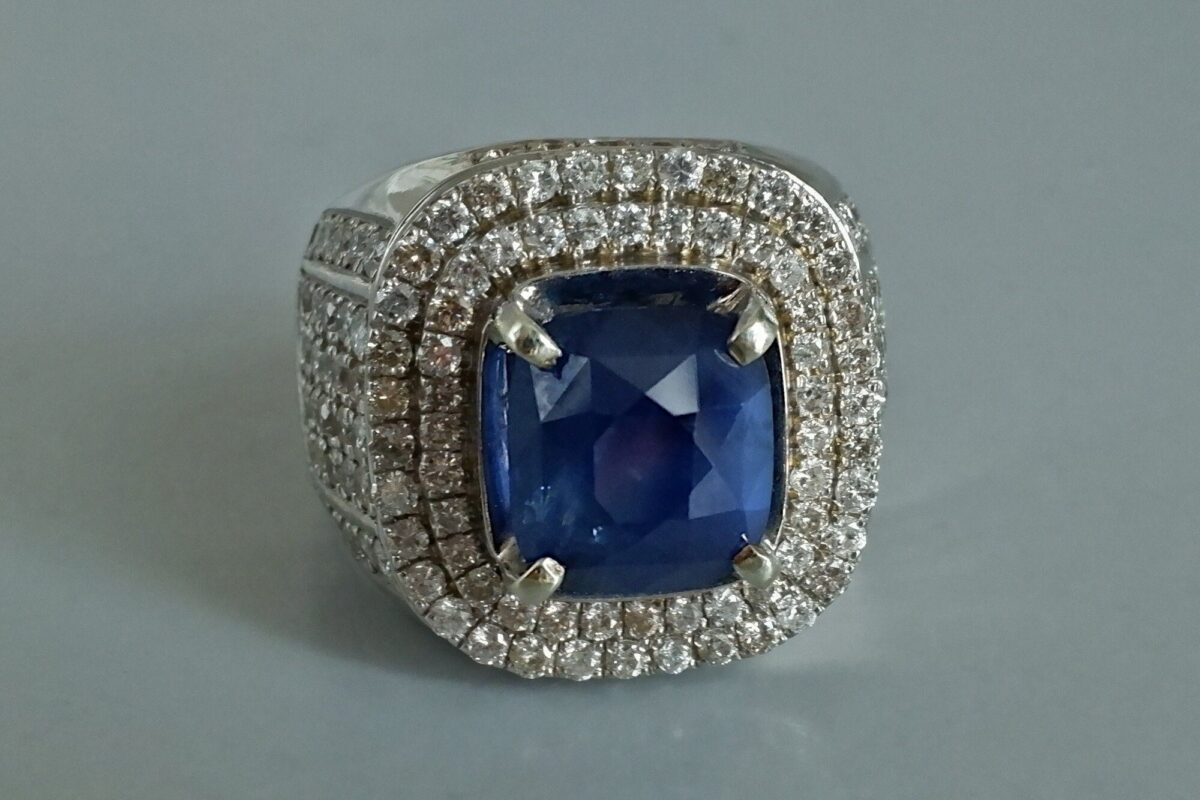 blue sapphire mens ring, mens ring vintage, vintage sapphire rings for sale, men's sapphire rings for sale, blue sapphire ring for men, blue sapphire ring singapore, Gem Gardener