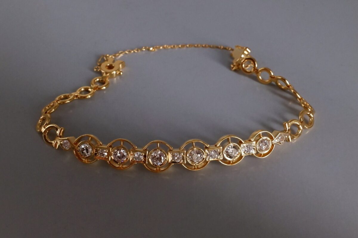Dainty Diamond Bracelet, delicate diamond bracelet, thin diamond bracelet