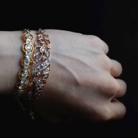 Old Mine Cut Diamond Bracelet, peranakan bracelet, antique peranakan jewellery, peranakan jewelry singapore