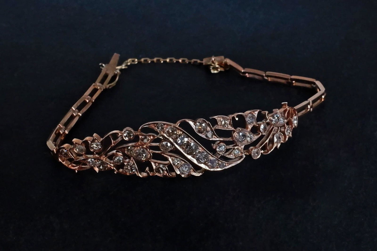 Old Mine Cut Diamond Bracelet, peranakan bracelet, antique peranakan jewellery, peranakan jewelry singapore, antique diamond bracelets for sale, Gem Gardener