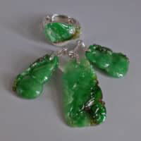 Green Jadeite Carved Pendant, carved jade pendants for sale, carved jade jewelry antique, jadeite pendant singapore, vintage carved jade pendant, jade jewellery singapore, Gem Gardener