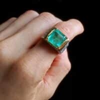 Afghanistan Emerald Ring, afghanistan emerald vs colombian emerald, afghan emeralds for sale, vintage emerald rings uk for sale, etsy vintage emerald rings, emerald ring singapore