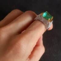 Afghanistan Emerald Ring, afghanistan emerald vs colombian emerald, afghan emeralds for sale, vintage emerald rings uk for sale, etsy vintage emerald rings, emerald ring singapore