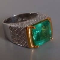 Afghanistan Emerald Ring, afghanistan emerald vs colombian emerald, afghan emeralds for sale, vintage emerald rings uk for sale, etsy vintage emerald rings, emerald ring singapore