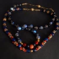 Roman Glass Necklace, ancient roman jewelry reproductions, ancient style jewelry for sale
