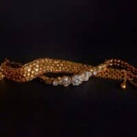 Chinese Gold Bracelet, traditional chinese gold jewelry, gold lace bracelet, antique chinese gold bracelet, peranakan gold bracelet, antique peranakan jewellery, chinese gold jewellery online shopping, Gem Gardener