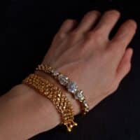 Chinese Gold Bracelet, traditional chinese gold jewelry, gold lace bracelet, antique chinese gold bracelet, peranakan gold bracelet, antique peranakan jewellery, chinese gold jewellery online shopping, Gem Gardener