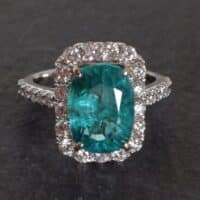 Emerald Diamond Ring, emerald halo ring, emerald engagement ring halo, emerald diamond rings for sale, emerald ring singapore, emerald halo rings for sale, zambian emerald and diamond ring, emerald jewellery singapore, Gem Gardener