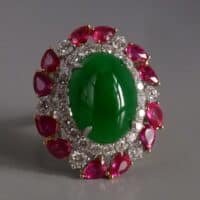 High Quality Jade Ring, jade ruby ring, imperial green jade ring, high quality jade jewelry, high end jade rings, jade ring singapore, fine jade jewelry hong kong, jade jewellery singapore, Gem Gardener