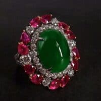 High Quality Jade Ring, jade ruby ring, imperial green jade ring, high quality jade jewelry, high end jade rings, jade ring singapore, fine jade jewelry hong kong, jade jewellery singapore, Gem Gardener