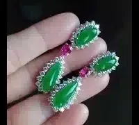 jade ruby diamond dangle earrings video