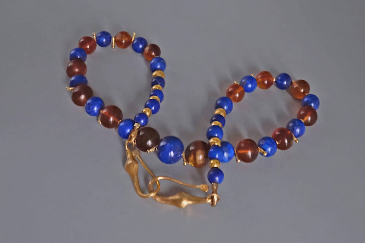 Lapis Lazuli Bead Necklace Gold, lapis necklace gold, high quality lapis lazuli necklaces, black opal pendant necklace, lapis bead necklace for sale, black opal pendant gold, lapis and amber, amber stone beaded necklace, lapis gold necklace choker, Gem Gardener