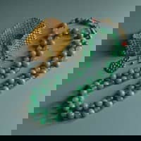 Long Jade Bead Necklace, long green jade bead necklace, extra long beaded necklace, chrysoprase jade bead necklace, chrysoprase beaded necklace, vintage jade beaded necklace, double strand beaded necklace gold, fine beaded gold necklace, gold beaded necklace with pendant, beaded jewellery singapore